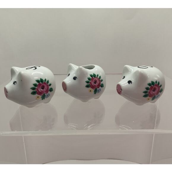 VTG Brinns of PA Salt and Pepper Shaker Set w Toothpick Holder - Picture 6 of 10